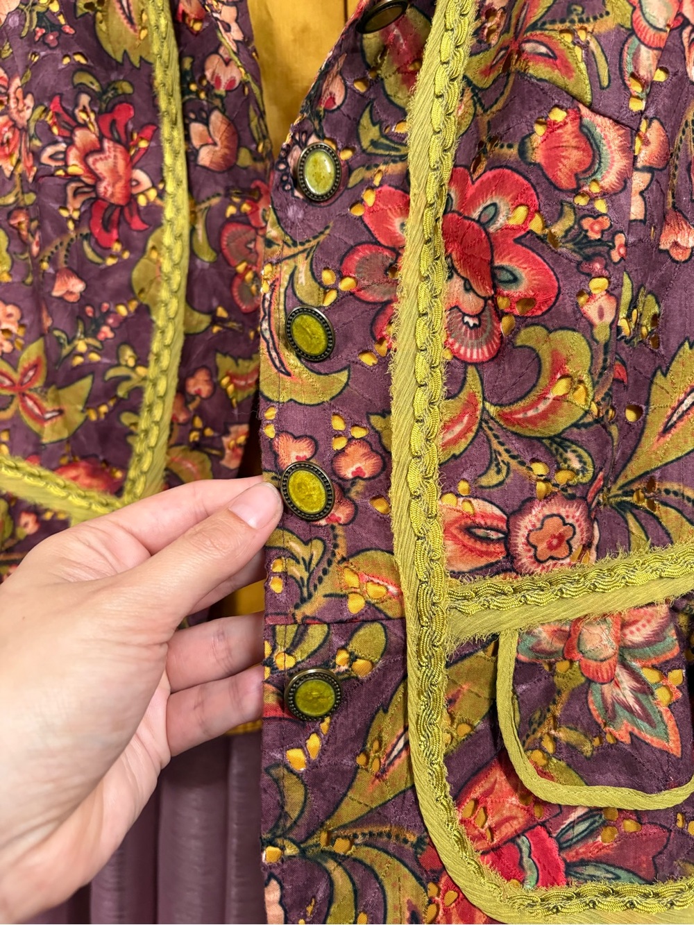 Designer Cynthia Steffe Structured Patterned Jacket - Picture 3 of 7